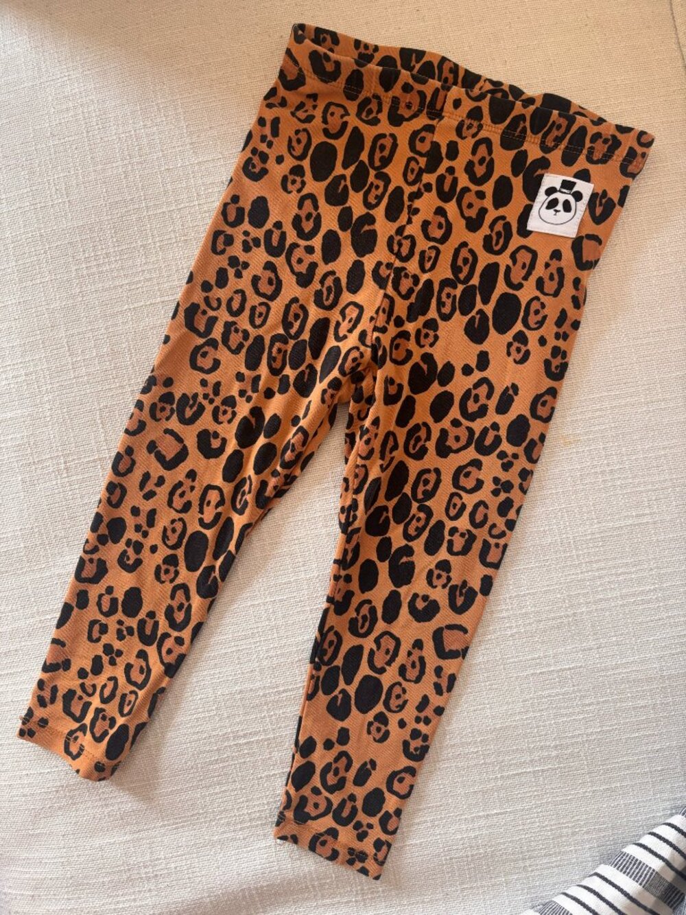 Mini Rodini Kids Leopard Print Leggings, size 12m-18m